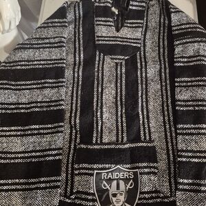 Raiders Poncho Hoodie- 2xl Rare From Durango Mex.